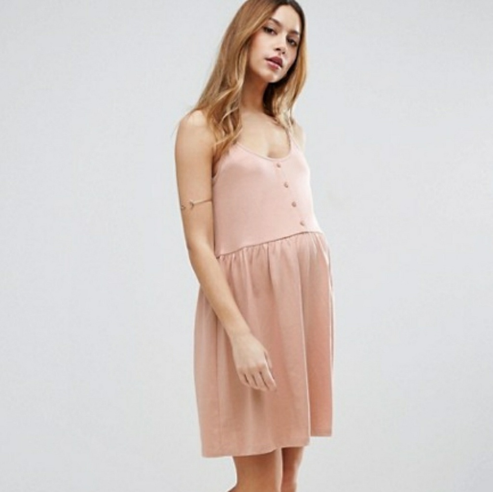 ASOS Maternity Cami Smock Dress, Button Front